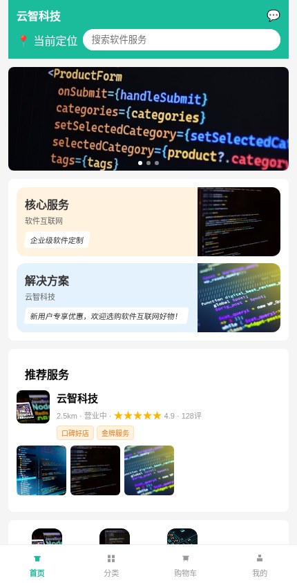 软件互联网 · 服务展示 模板预览